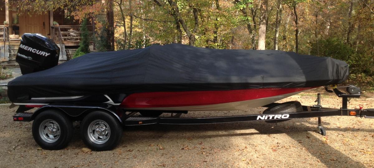 Nitro boat with Carver boat cover