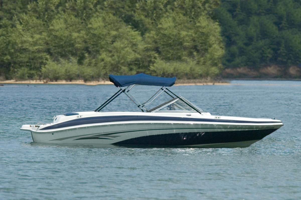 Carver 3 bow standard bimini top