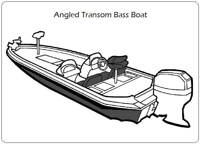 Angled Transom Bass Boat