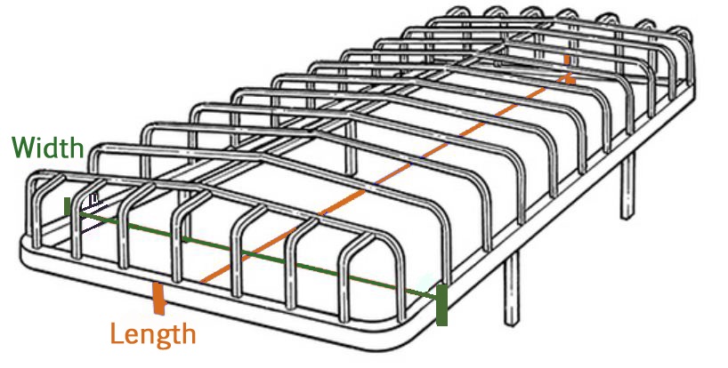 Hewitt Flared End Boat Lift Canopy Frame