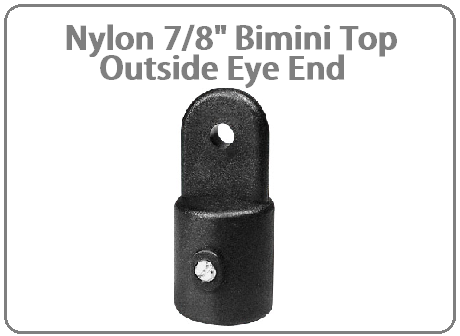 Nylon 7/8" Bimini Top Out Side Eye End 