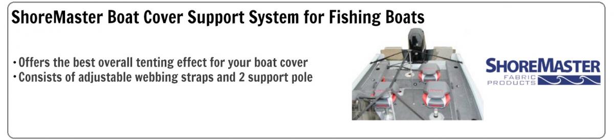 ShoreMaster Boat Cover Support System for Fishing Boats