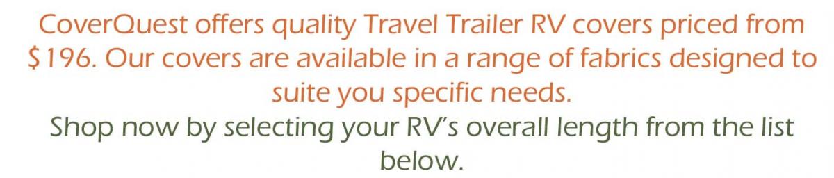 Shop now by selecting your RV’s overall length from the list below!