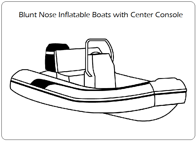 Blunt Nose Inflatable Boats with Center Conosle