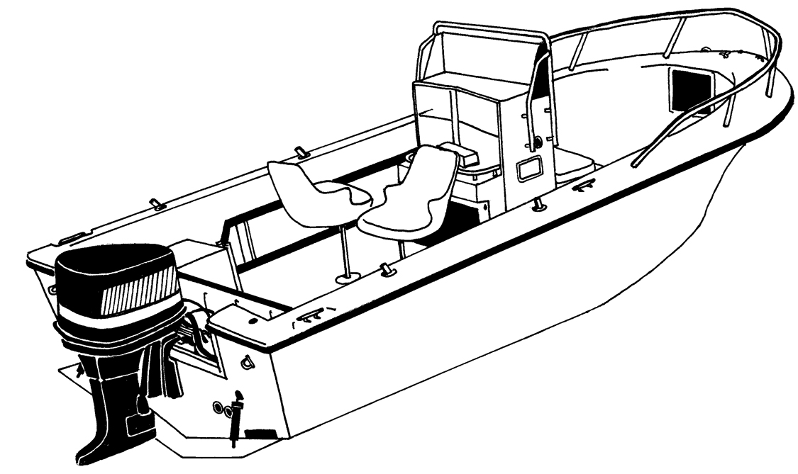 V-Hull Center Console Fishing Boat