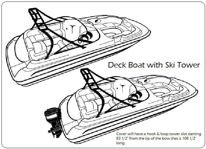 Deck Boat with Ski Tower