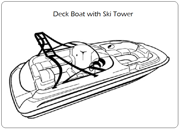 Deck Boat with Ski Tower