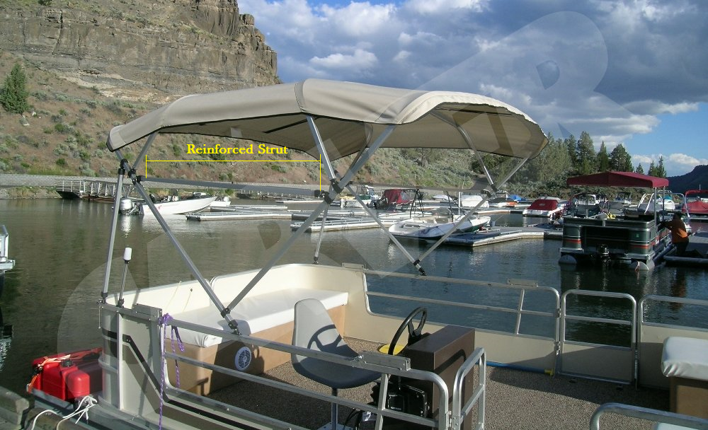 Free Standing Pontoon Bimini Top