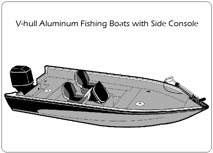 V Hull Aluminum Fishing Boats with Side Console