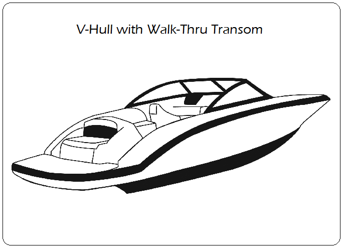 V-Hull with Walk-Thru Transom