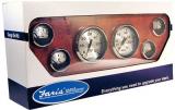 Spun Silver Gauges Boxed Set for Inboard by Faria