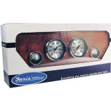 Spun Silver Gauges Boxed Set for Outboard by Faria